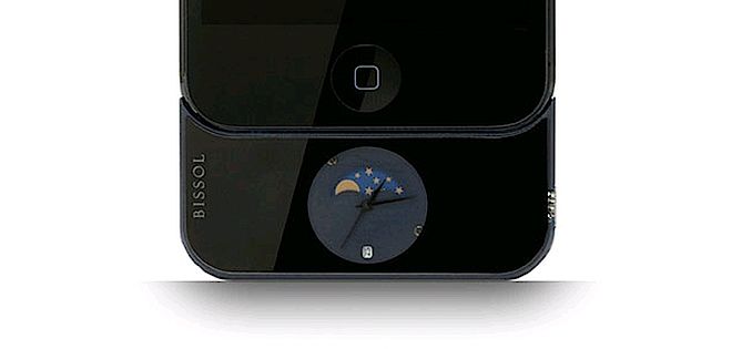 iPhone z zegarkiem Bissol